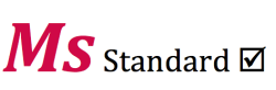 Ms Standard logo with checkbox